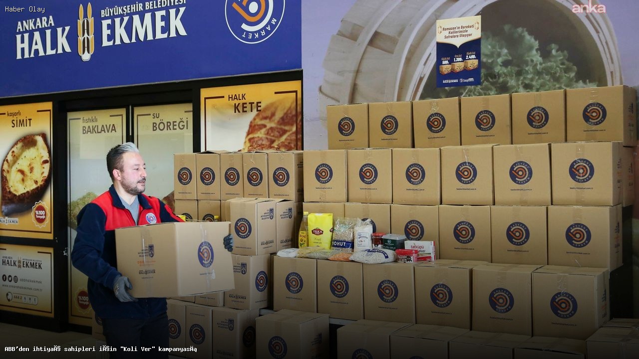 Ankara’da İhtiyaç Sahipleri İçin Gıda Kolisi Yardımı