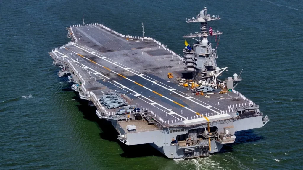 ABD’nin Uçak Gemisi Gerald R. Ford, İsrail Kıyısında