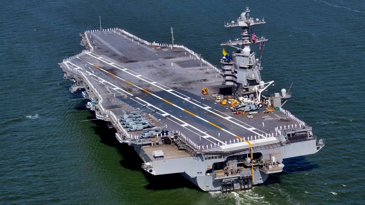 ABD’nin Uçak Gemisi Gerald R. Ford, İsrail Kıyısında