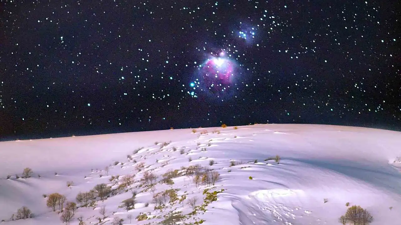 Bitlis’te Kış Gecesi ve Uzayın Derinlikleri Buluştu