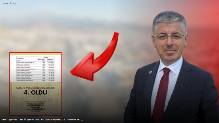 EMEP’ten Çopuroğlu’na KOSGEB Tepkisi