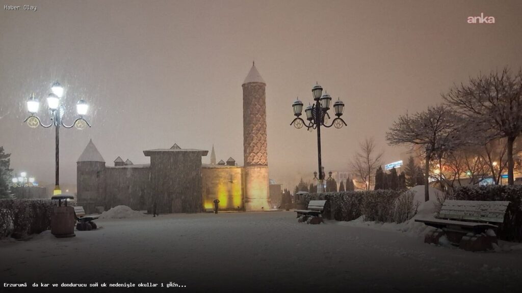 Erzurum’da Okul Tatili Bir Gün Daha Uzatıldı!