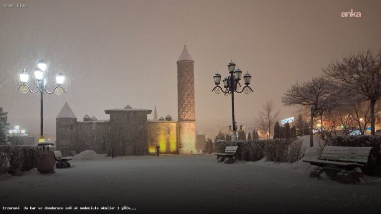 Erzurum’da Okul Tatili Bir Gün Daha Uzatıldı!