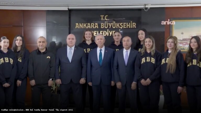 ABB Başkanı Yavaş, Kadın Voleybol Takımını Ağırladı
