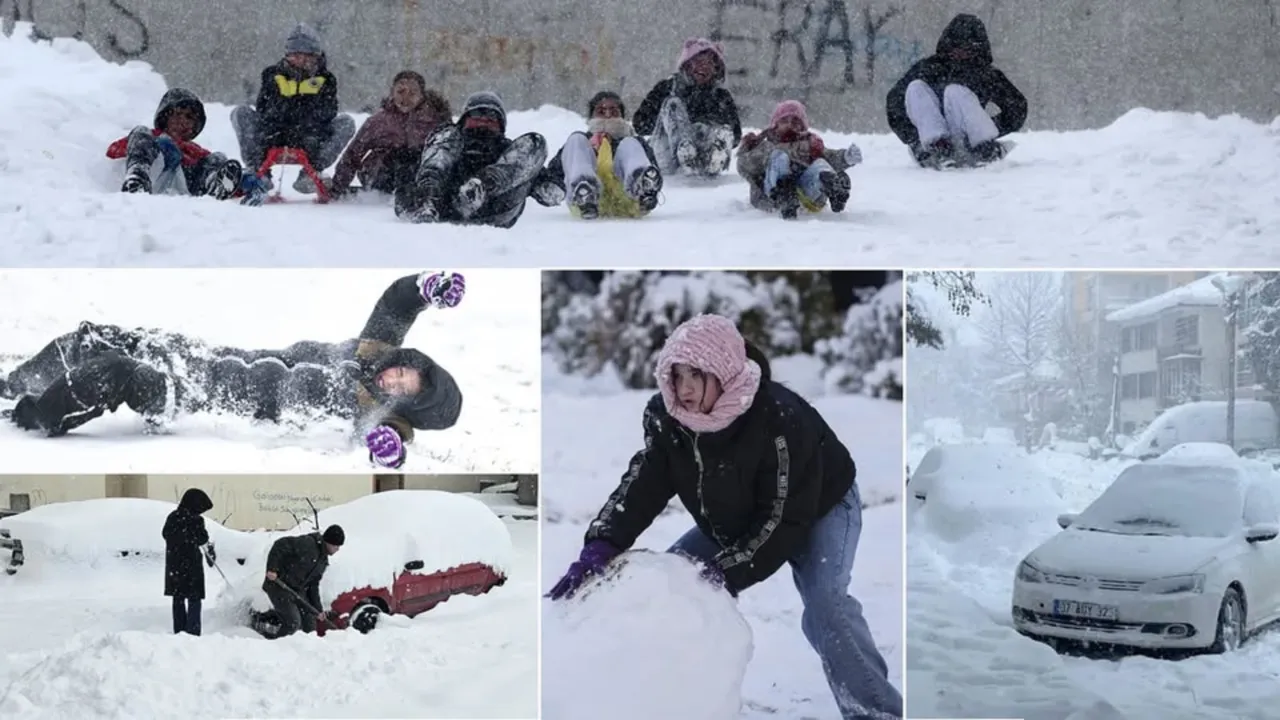 Kar Yağışı Nedeniyle Okullar Tatil Edildi