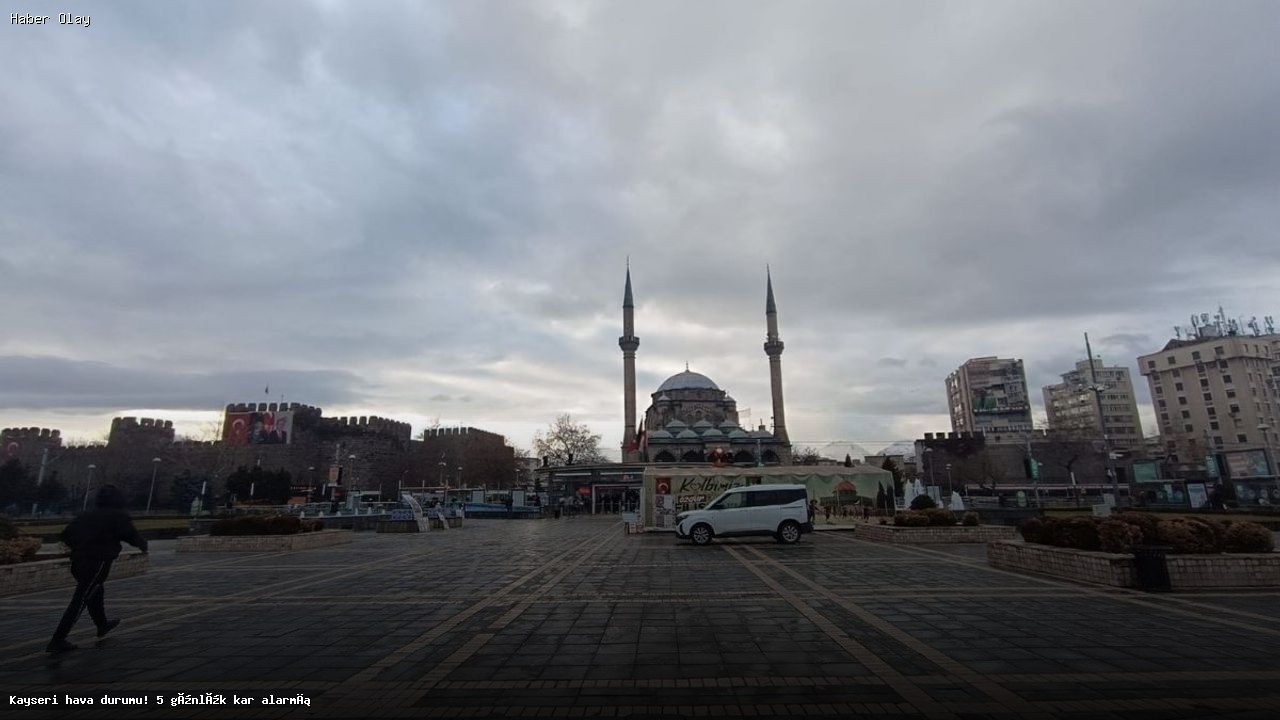 Kayseri’de 5 Gün Sürecek Kar Yağışı Uyarısı