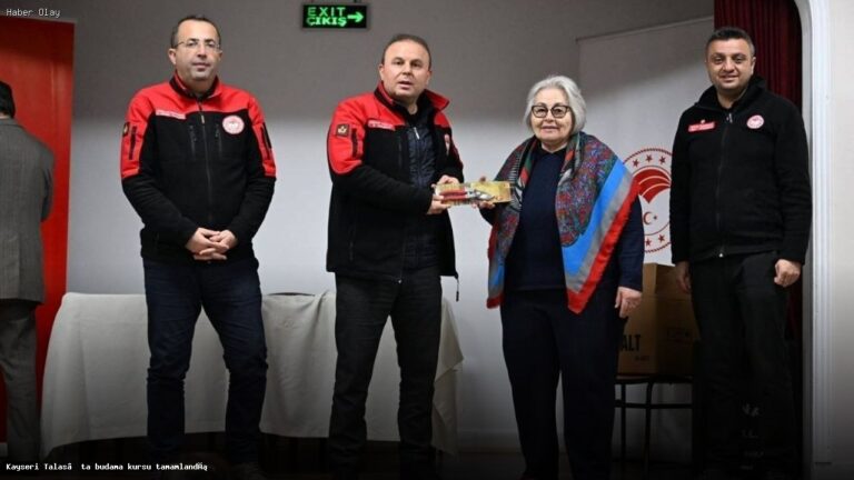 Talas’ta Budama Kursu Sertifikaları Sahiplerini Buldu