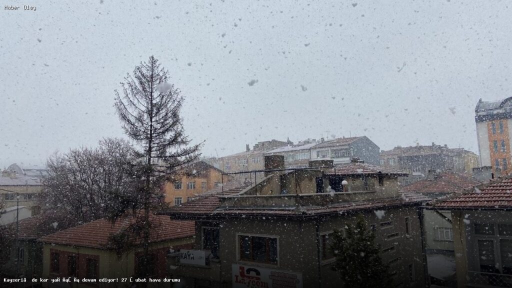 Kayseri’de Kar Yağışı Etkili Olacak: 27 Şubat Hava Durumu