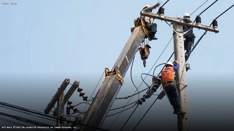 İzmir’de 4-5 Mart Elektrik Kesintisi: Neler Olacak?