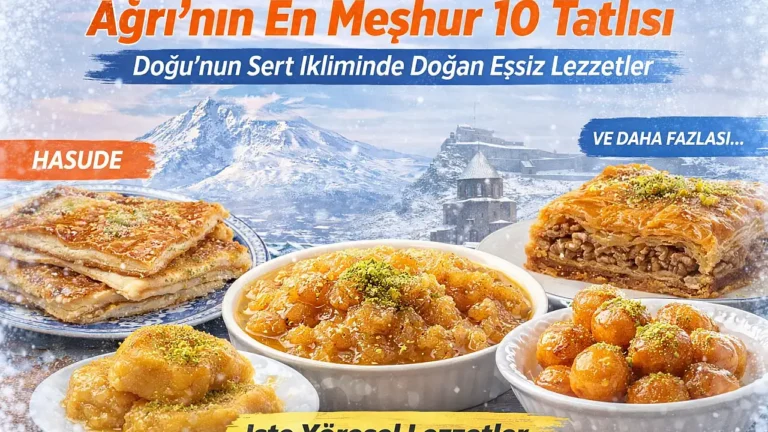 Ağrı’nın Eşsiz Tatlıları: 10 Lezzetli Seçenek