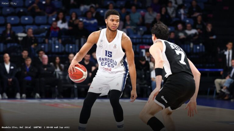 Anadolu Efes, Beşiktaş GAİN’i Mağlup Ederek Önemli Bir Galibiyet Aldı