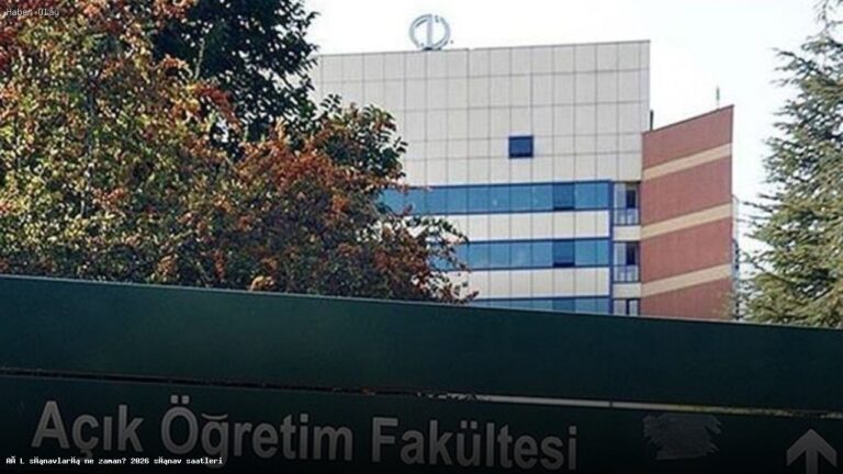 AÖL 2026 Sınav Tarihleri ve Giriş Belgesi Detayları