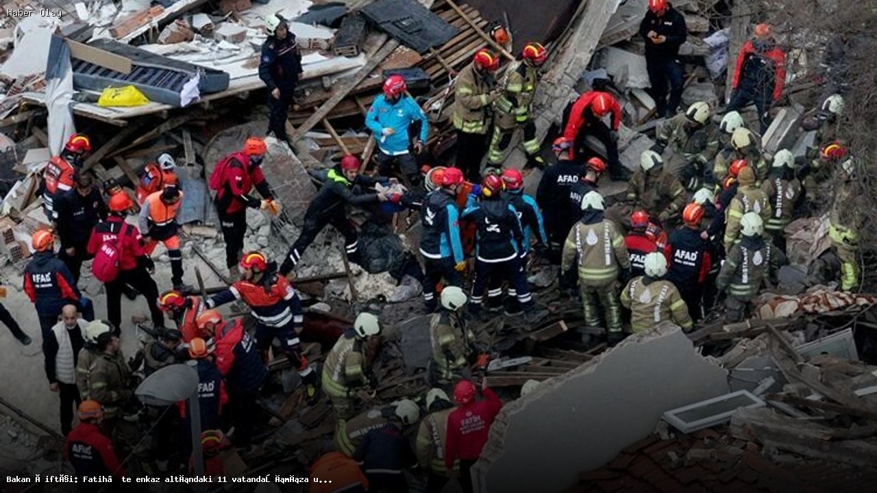 Fatih’te Doğal Gaz Patlaması: 11 Kişi Kurtarıldı, 1 Kişi Hayatını Kaybetti