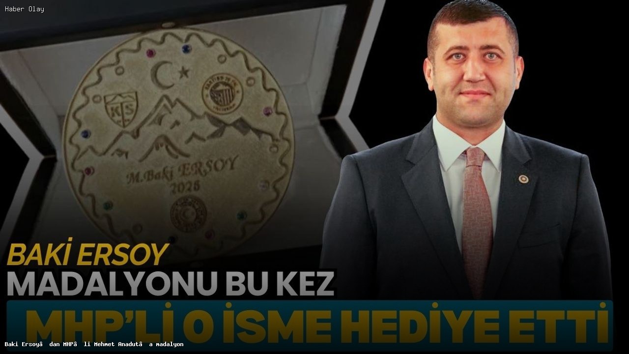 Baki Ersoy, Mehmet Anadut’a Anlamlı Madalyon Hediye Etti
