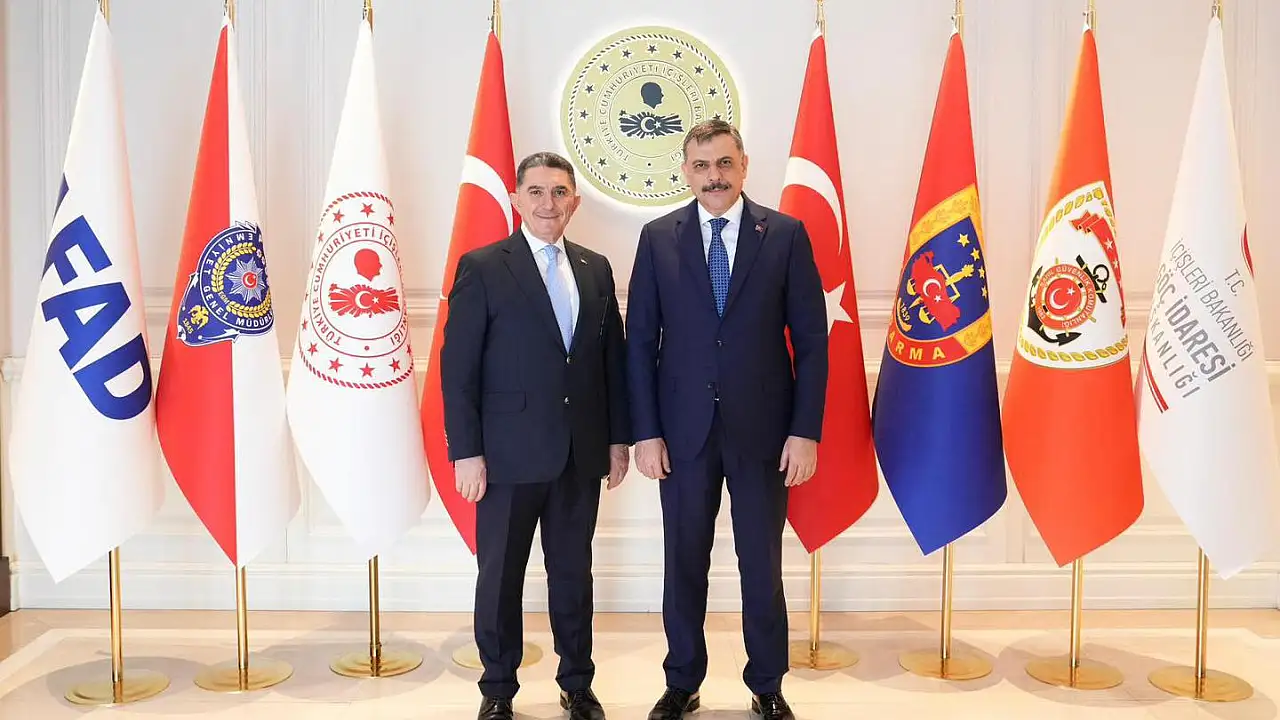 Ekrem Çelebi, İçişleri Bakanı Mustafa Çiftçi’yi Ziyaret Etti