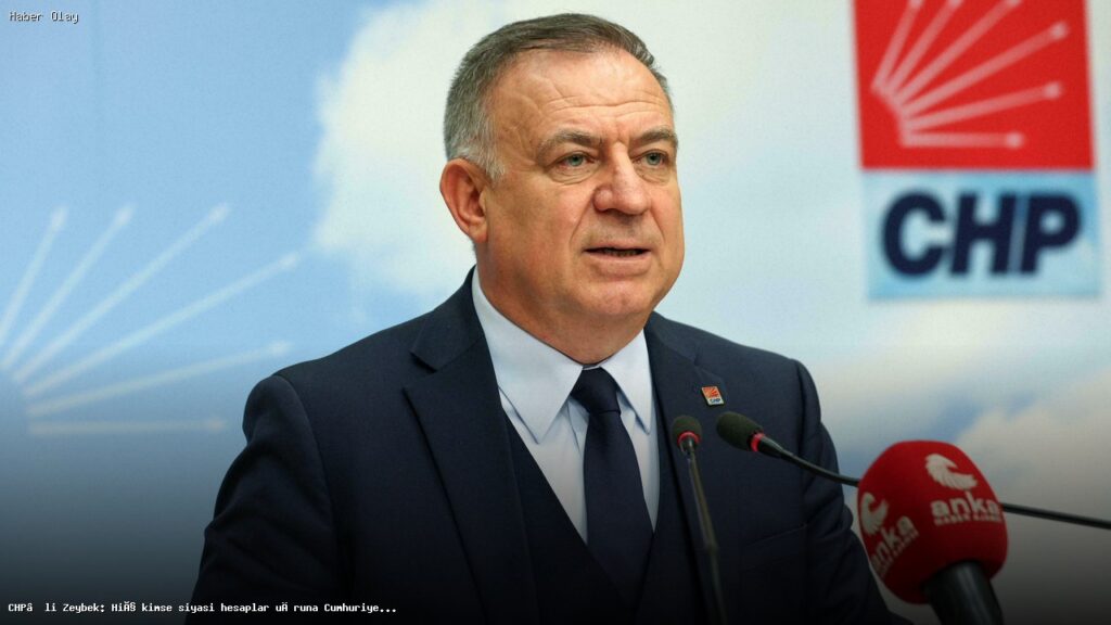 Zeybek: Cumhuriyet Halk Partilileri hedef almak mümkün değil