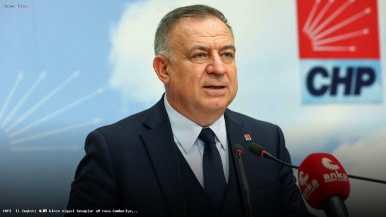 Zeybek: Cumhuriyet Halk Partilileri hedef almak mümkün değil