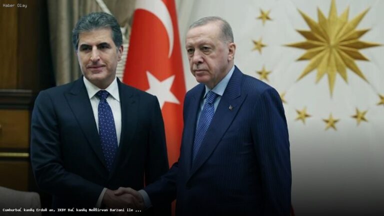 Cumhurbaşkanı Erdoğan, Barzani ile Güvenlik Üzerine Görüştü