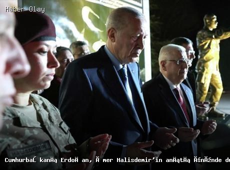 Cumhurbaşkanı Erdoğan, Şehit Ömer Halisdemir’in Anıtında Saygı Duruşunda Bulundu