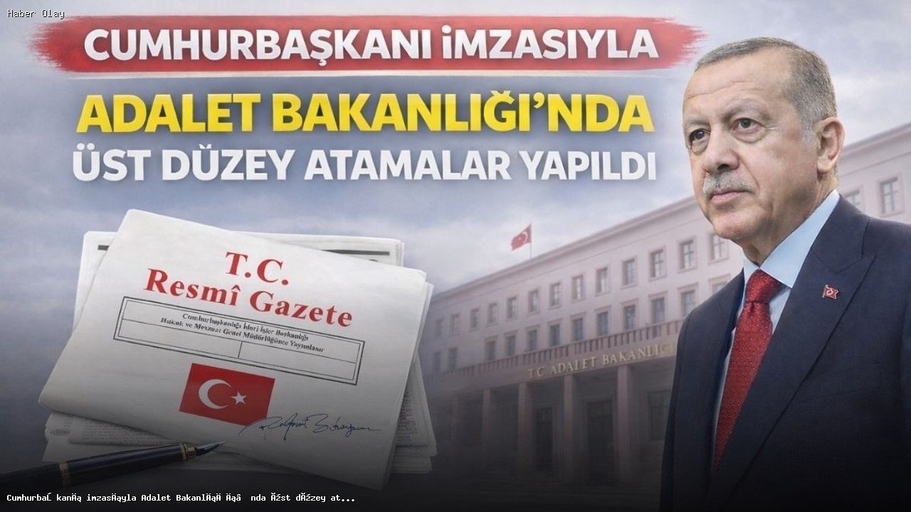Adalet Bakanlığı’nda Yeni Dönem: Üst Düzey Atamalar Gerçekleşti