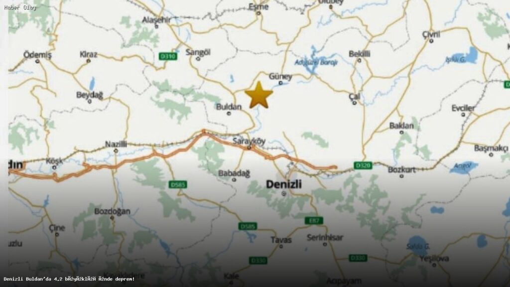 Denizli Buldan’da 4.2 Büyüklüğünde Deprem Gerçekleşti