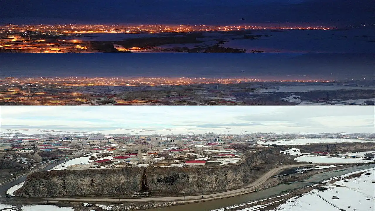 Diyadin Kanyonu’nda Gece ve Gündüz Büyüleyici Manzaralar