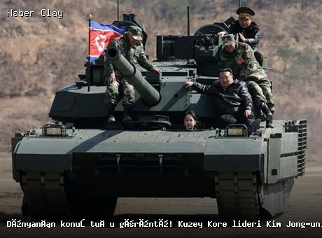 Kuzey Kore’den dikkat çeken askeri tatbikat: Kim Jong-un’un kızı tank kullandı