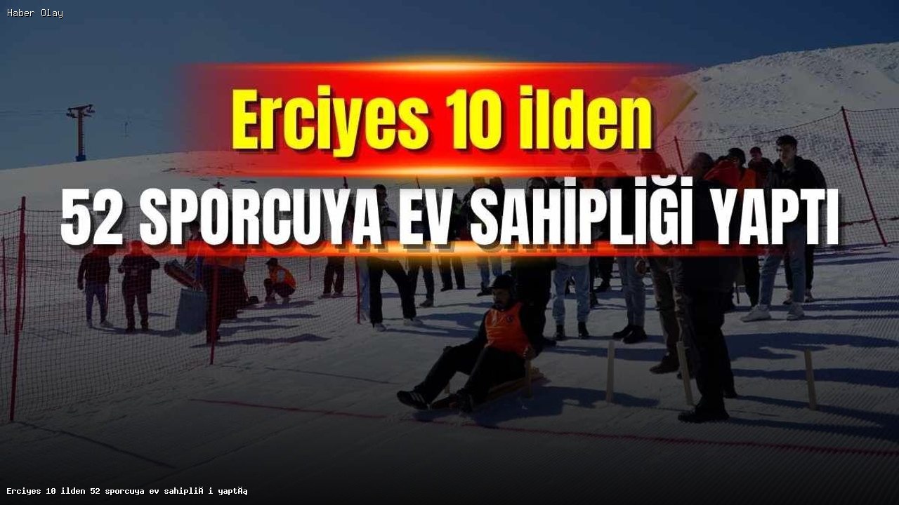 Erciyes’te 10 İlden 52 Sporcu Geleneksel Kızak Yarışmasında