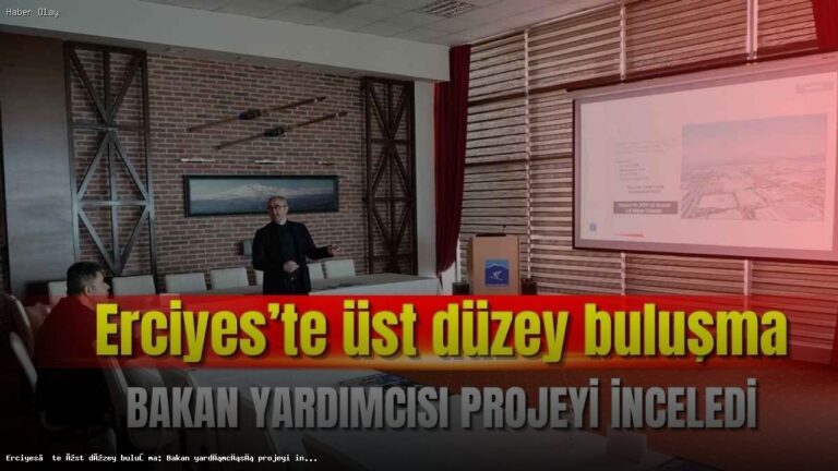 Erciyes Kayak Merkezi’nde Bakan Yardımcısı İncelemesi