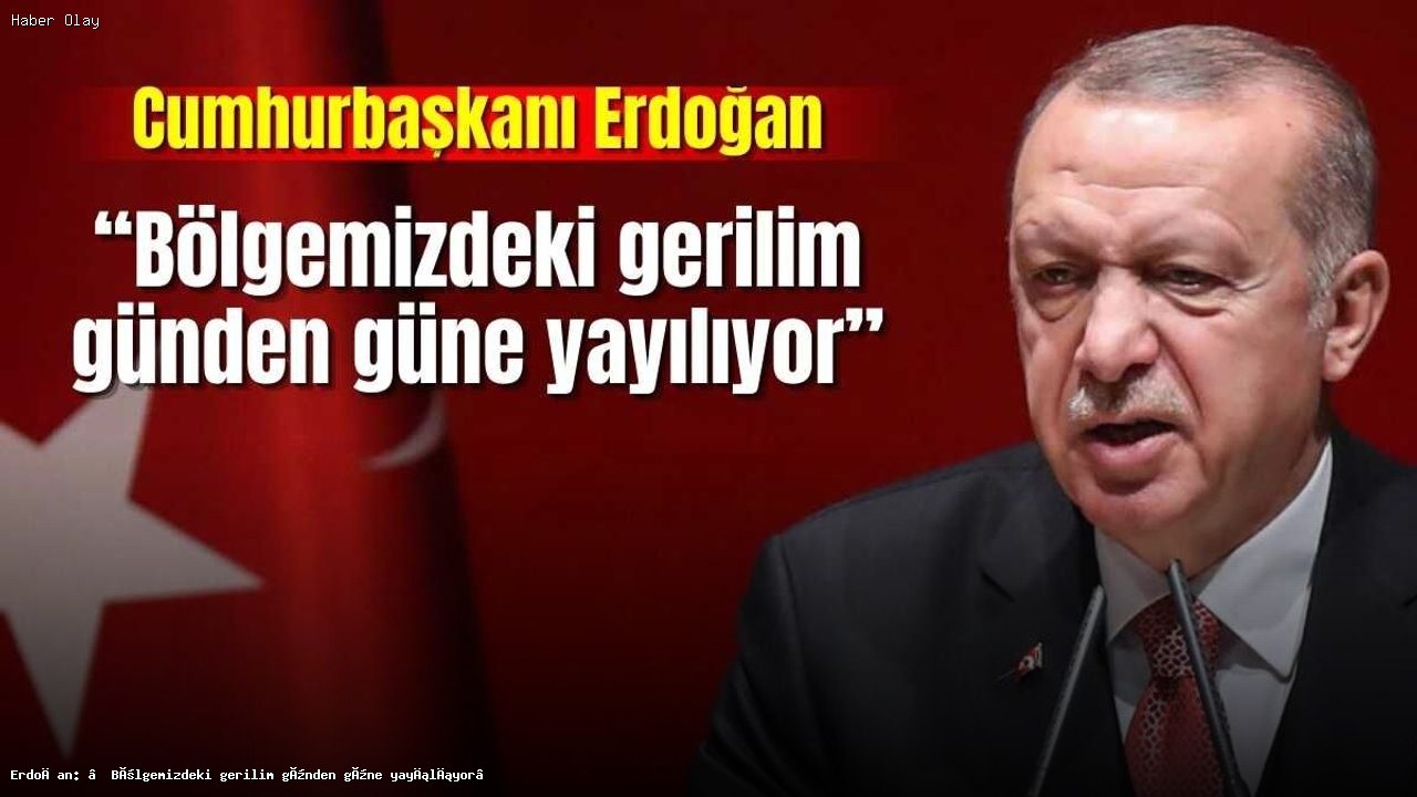 Erdoğan: Bölgesel Gerilimler Artıyor, Barış İçin Çalışıyoruz