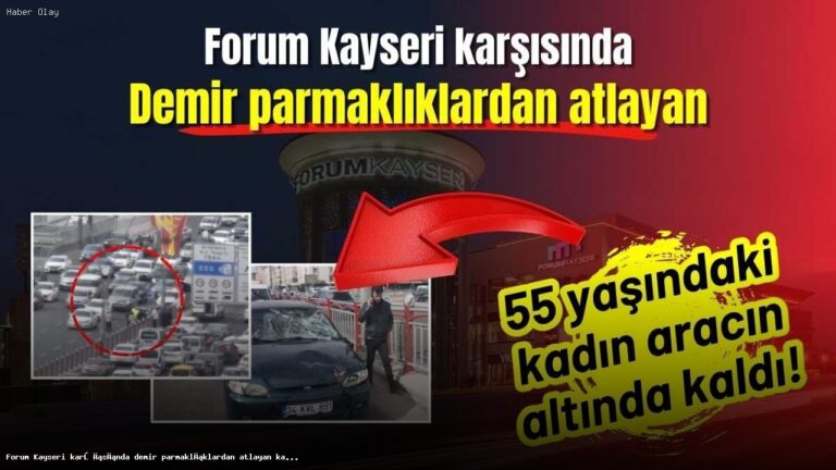 Kayseri’de Demir Parmaklıklardan Atlayan Kadın Trafik Kazasında Yaralandı