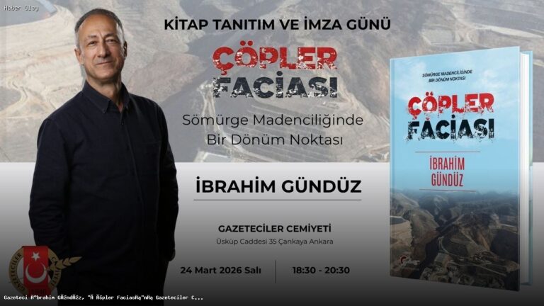 İbrahim Gündüz, Çöpler Faciası Kitabını Tanıtacak