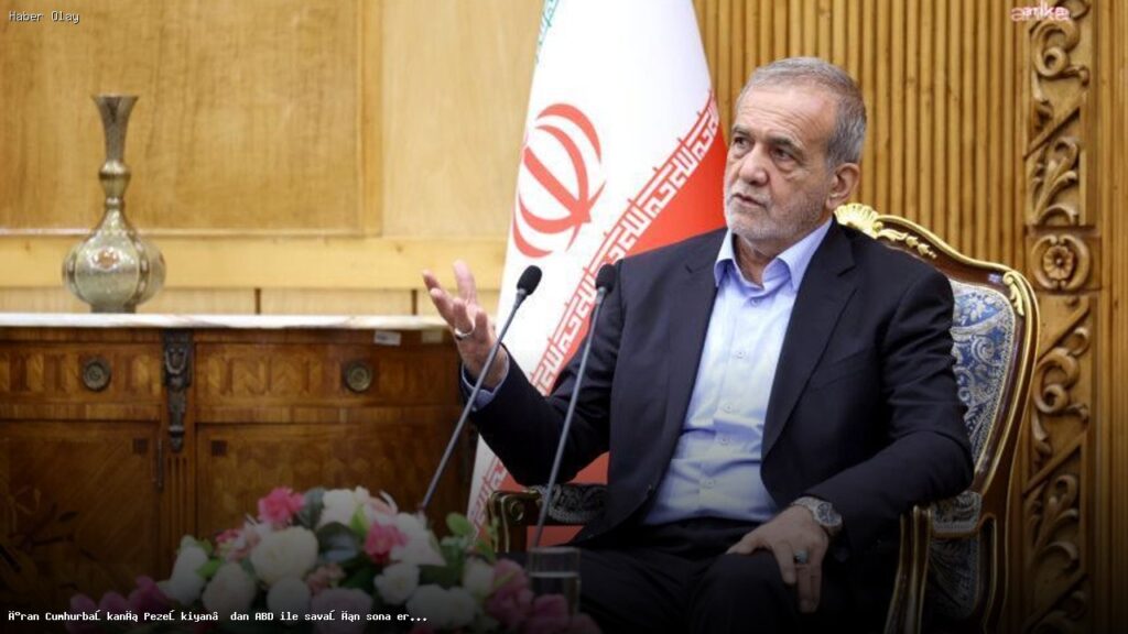 Pezeşkiyan, ABD ile savaş için tazminat şartı öne sürdü