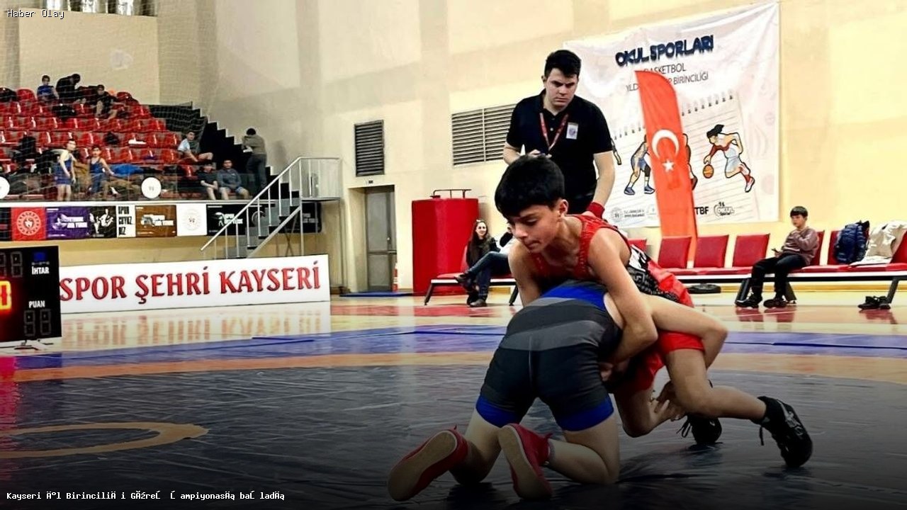 Kayseri’de Güreş Heyecanı: İl Birinciliği Müsabakaları Başladı