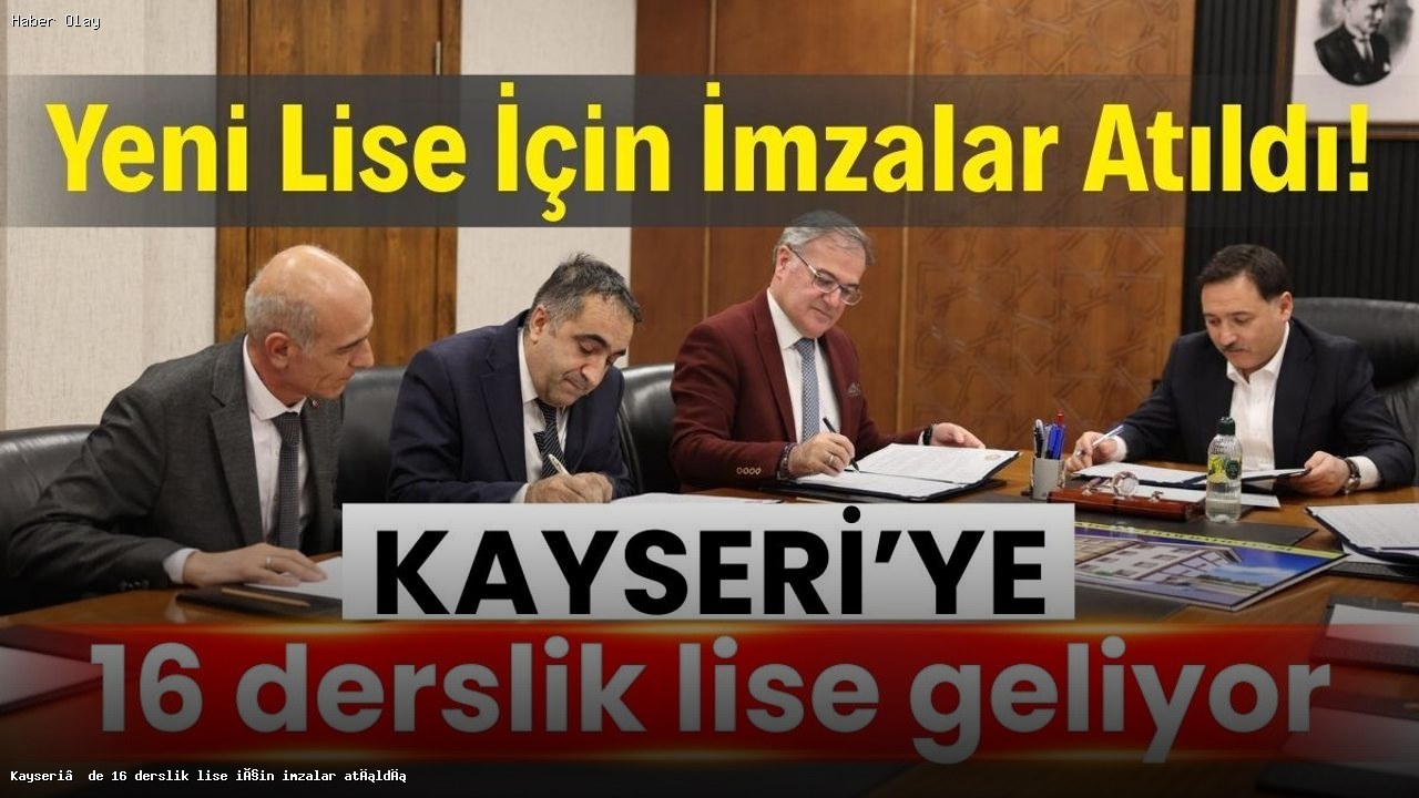 Hacılar’da Yeni Kız İmam Hatip Lisesi İçin Protokol İmzalandı