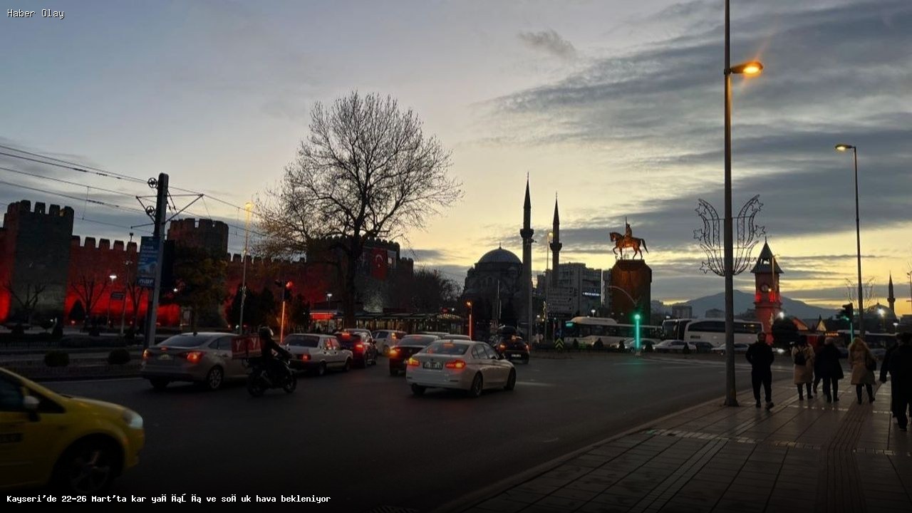 Kayseri’de Mart Sonu Soğuk Hava ve Kar Yağışı Bekleniyor