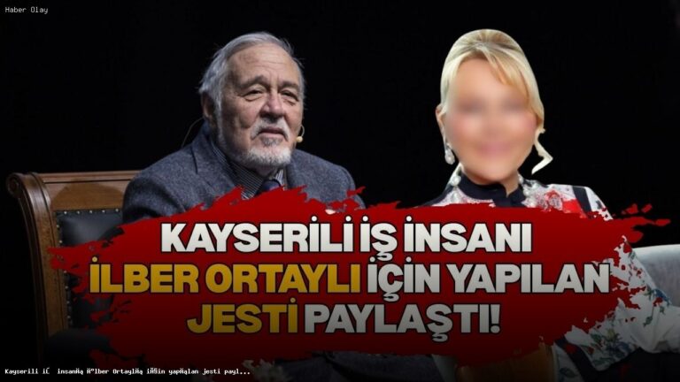 İlber Ortaylı İçin Yapılan Anlamlı Jest Sosyal Medyada Gündem Oldu