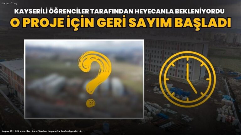 Kayserili Öğrencileri Sevindiren Yurt Projesi Tamamlanıyor