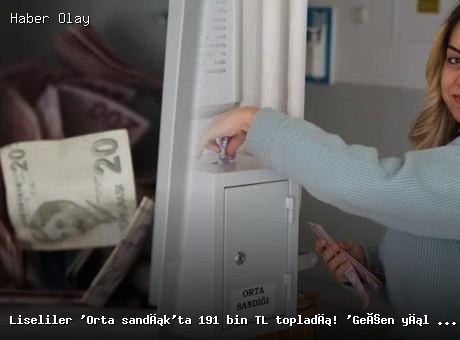 Liselilerden İhtiyaç Sahiplerine 191 Bin TL Destek