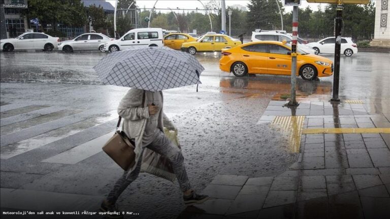 8 Mart 2026 Hava Durumu: Sağanak ve Rüzgar Uyarısı