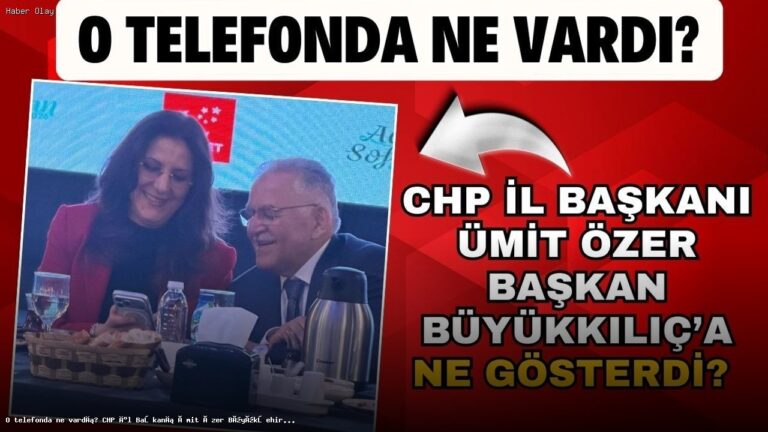 CHP Başkanı Ümit Özer, Büyükkılıç’a Neler Gösterdi?