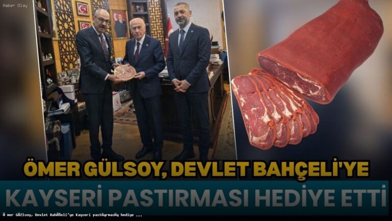 Devlet Bahçeli’ye Kayseri Pastırması Ziyareti