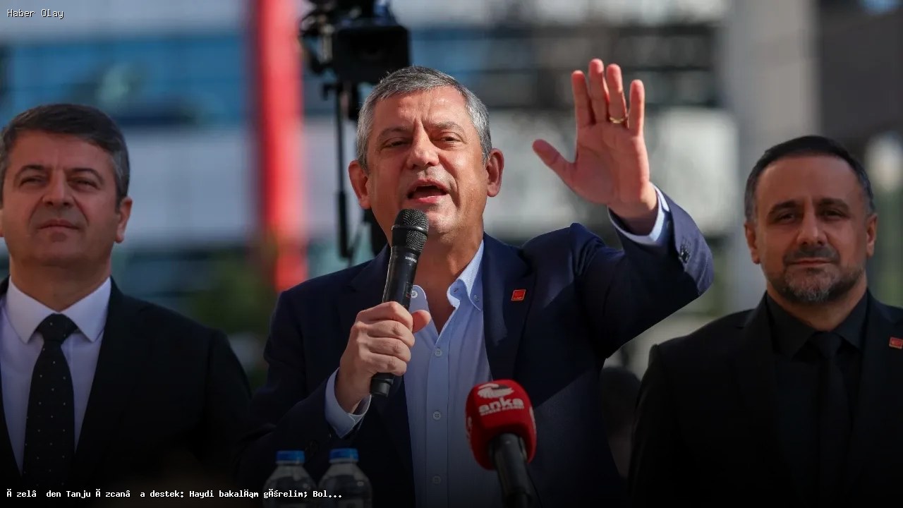 Özgür Özel, Tanju Özcan’a destek mitinginde konuştu