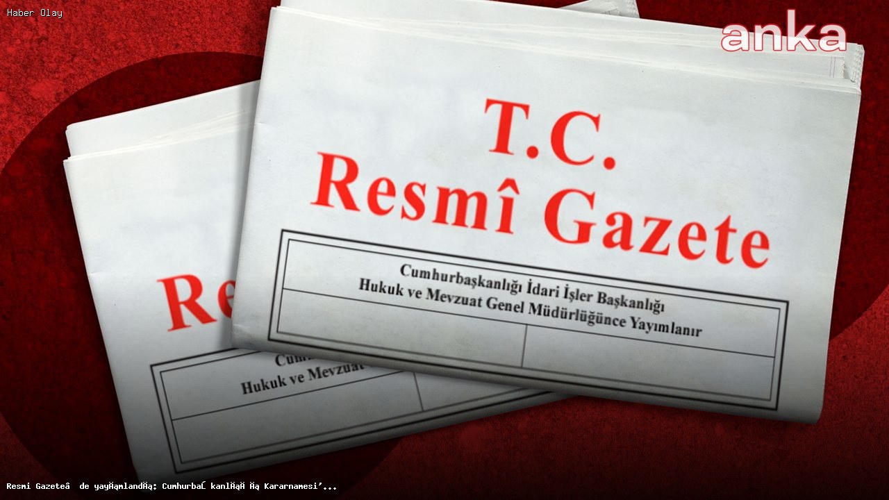 Cumhurbaşkanlığı Kararnamesi’nde Kadro Düzenlemesi İptal Edildi