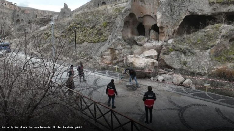 Soğanlı Vadisi’nde Kaya Kopması: Güvenlik Önlemleri Alındı