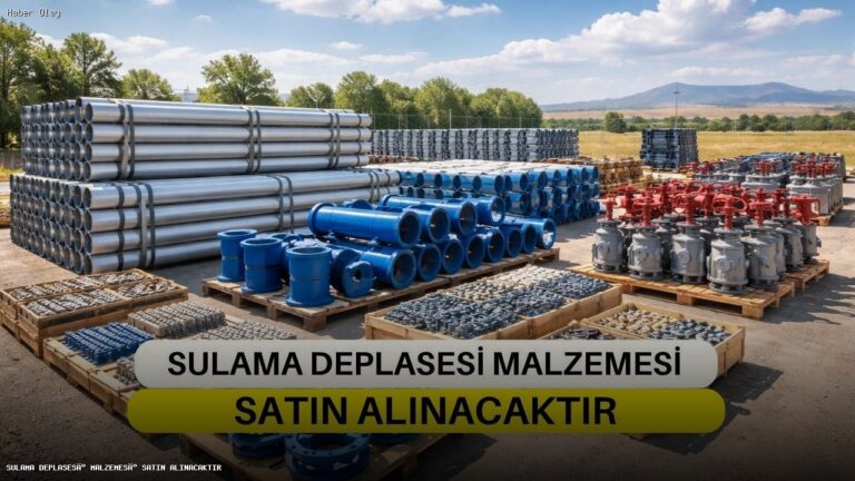 Sarıoğlan’da Sulama Deplasesi Malzemesi İhaleye Çıkıyor