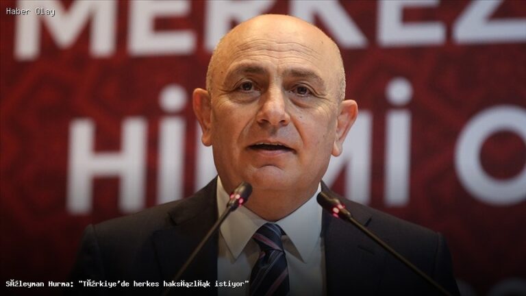 Süleyman Hurma: Haksızlık İsteği Türkiye’yi Sarsıyor