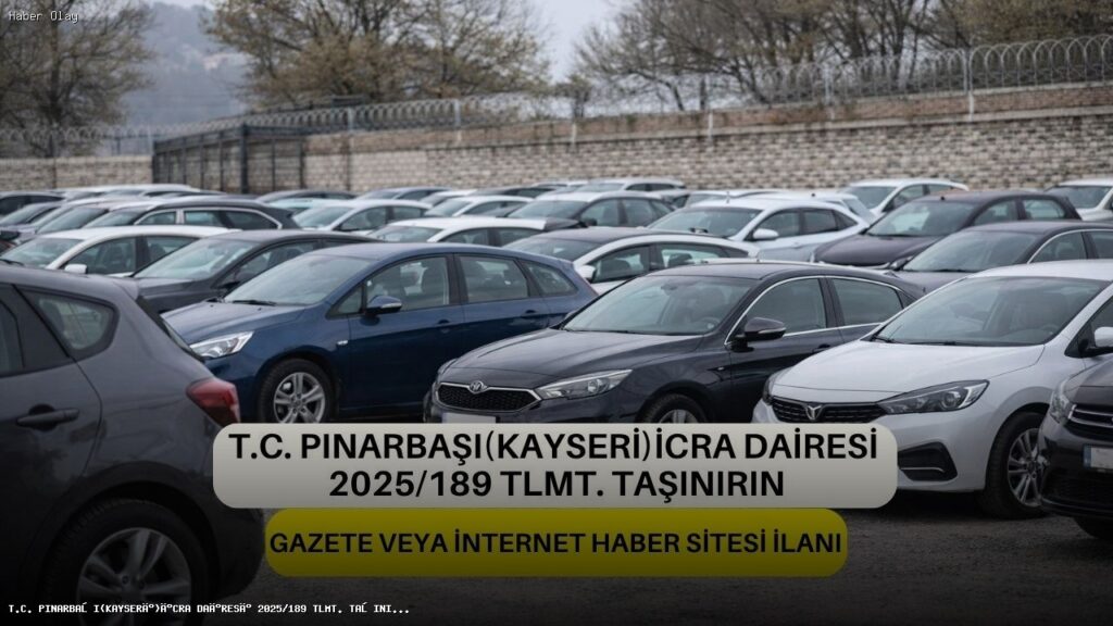 Pınarbaşı’nda Satışa Çıkan Araç İlanı ve Detayları