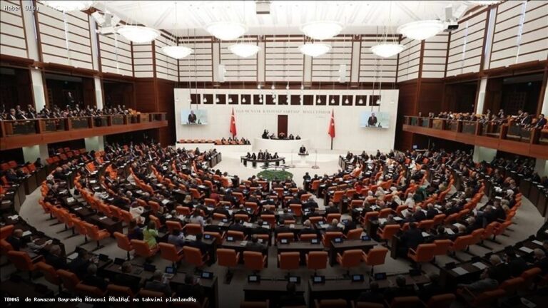 TBMM Ramazan Bayramı İçin Çalışma Takvimini Belirledi