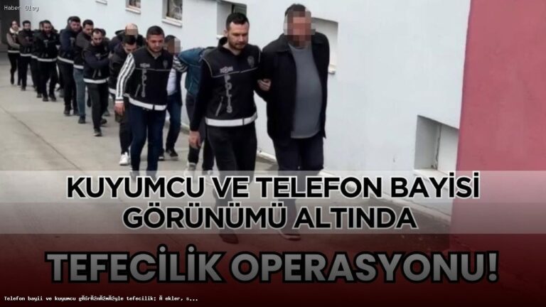 Adana’da Tefecilik Operasyonu: 11 Gözaltı ve Ele Geçirilen Malzemeler